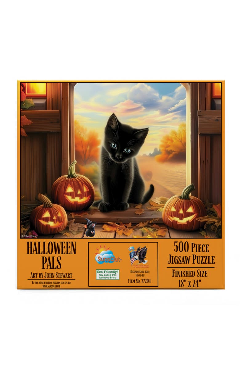 Sunsout Halloween Pals 500 piece Jigsaw Puzzle for Adults, Alternate, color, Multicolor