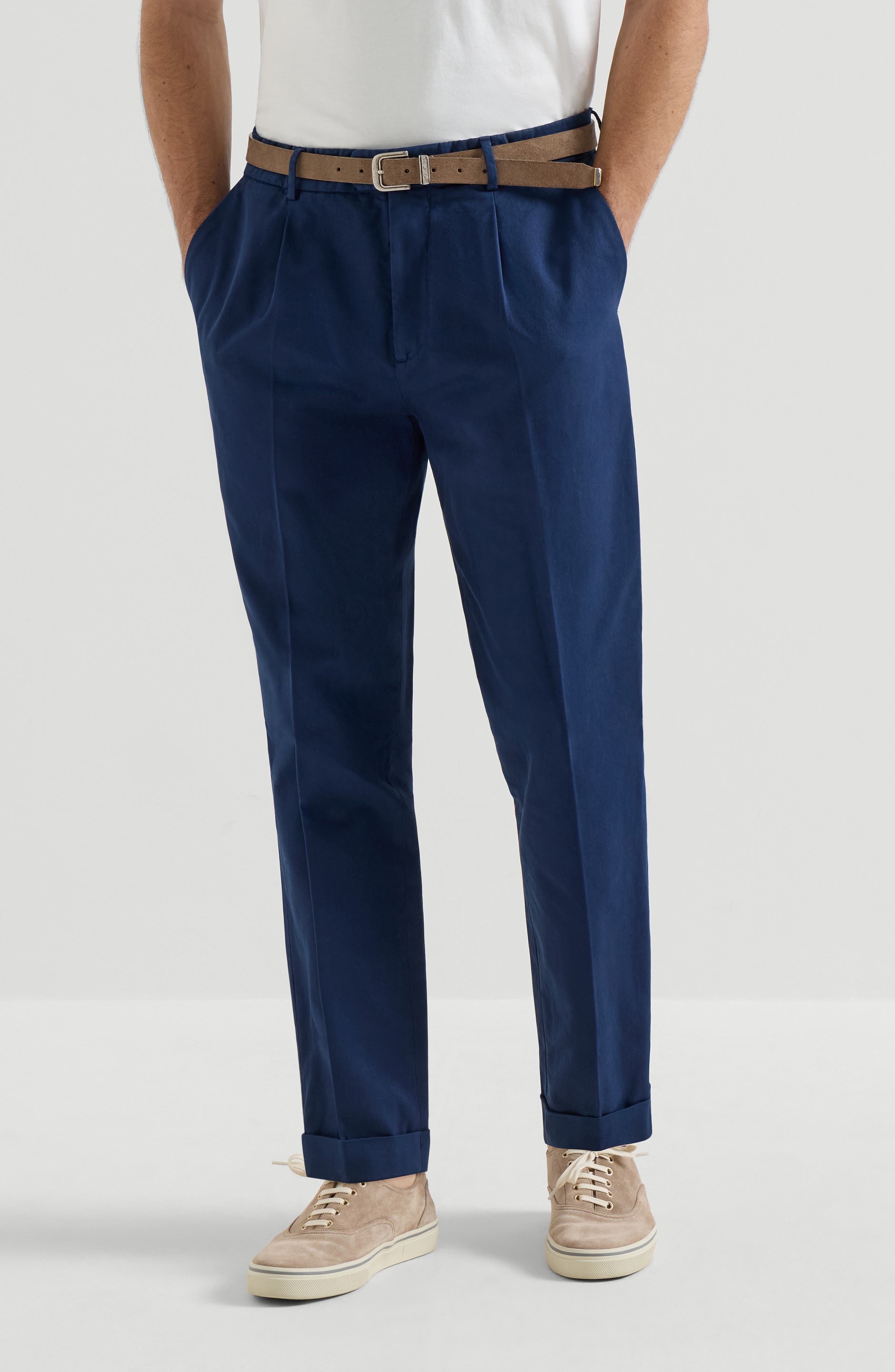 Gabardine garment dyed trousers - image 3