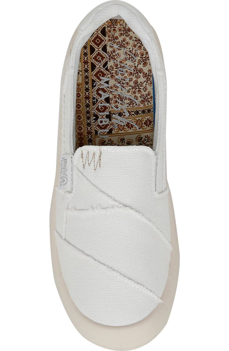Blowfish Malibu Beachfront Slip On Sneaker, Alternate, color, White Canvas
