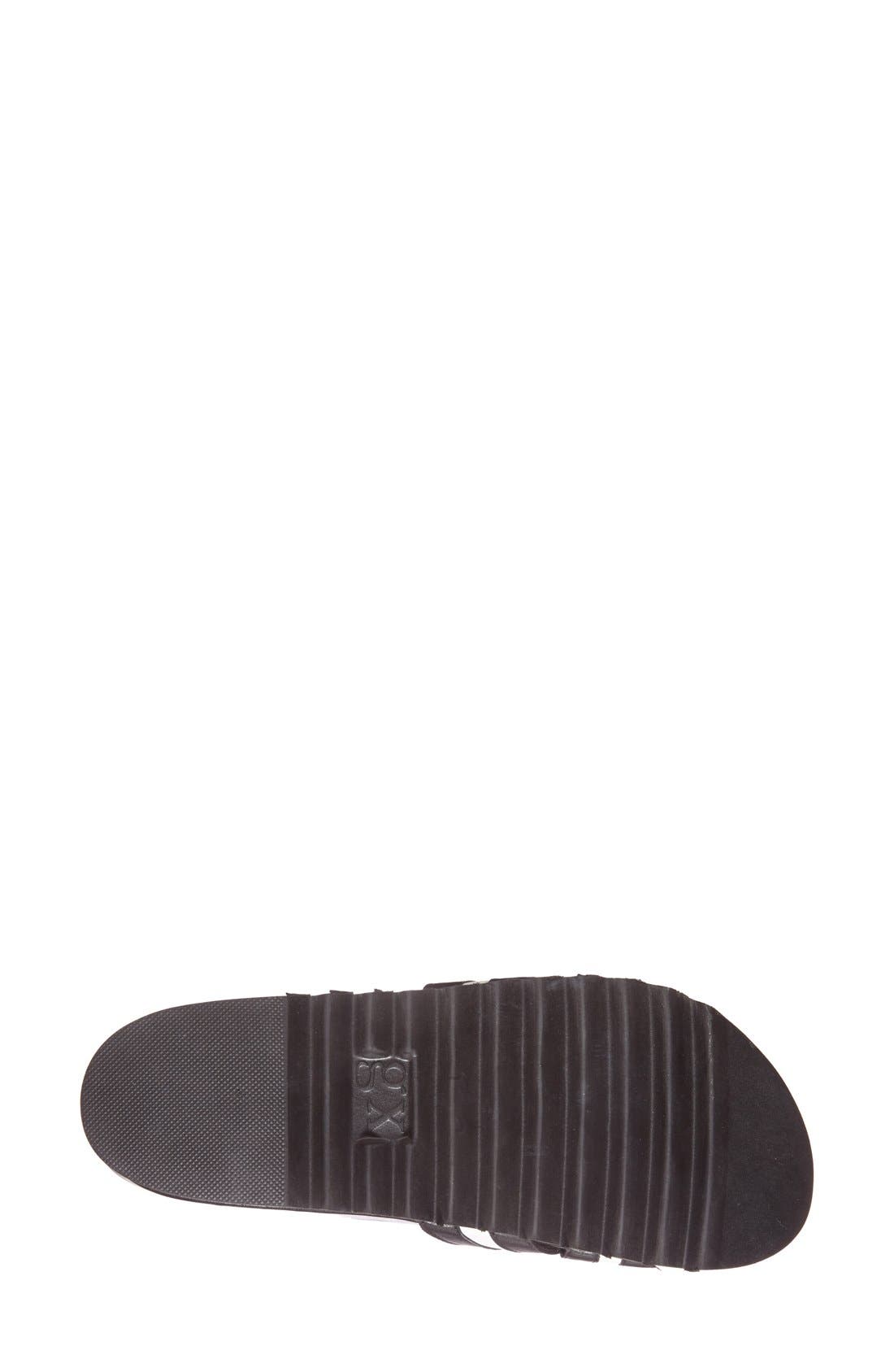 'Abby' Platform Slide Sandal, Alternate, color, BLACK COMBO