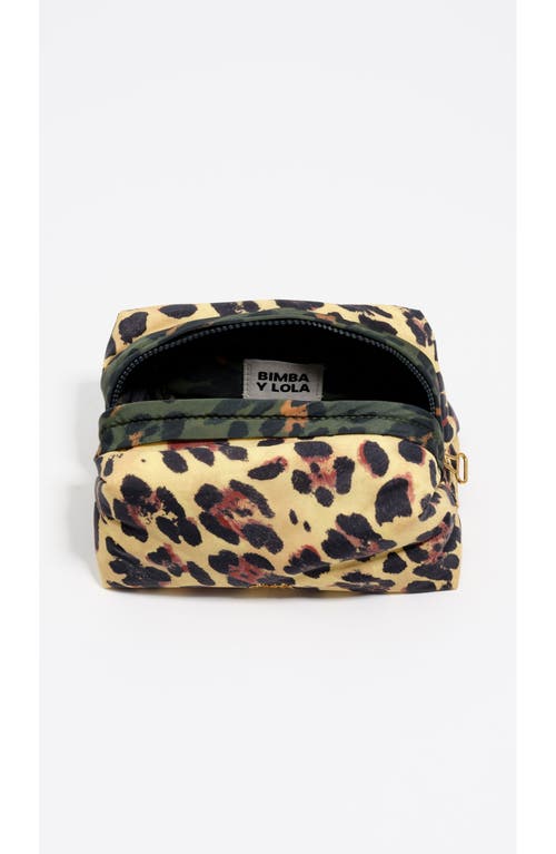 Bimba Y Lola Leopard Print Make-up Case In Multi