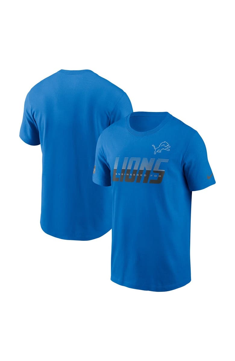 Nike Men's Nike Blue Detroit Lions Sideline Dri-FIT T-Shirt, Main, color, Blue