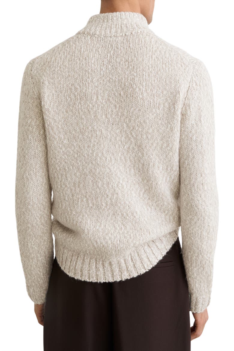 Seb Marled Quarter Zip Sweater, Alternate, color, GREY MARL