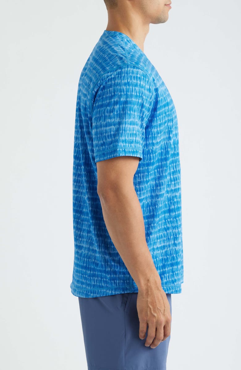 Tommy Bahama Wave Break Flip Reversible Performance T-Shirt, Alternate, color, Bering Blue