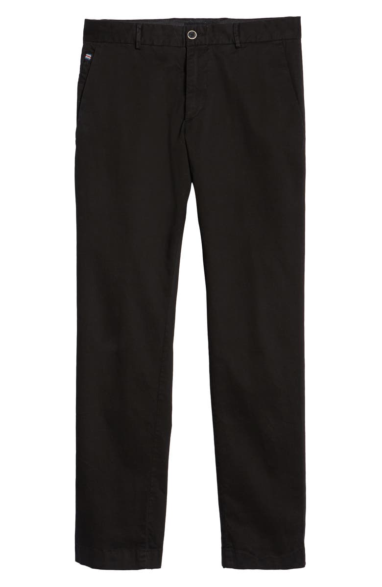 Bugatchi Garment Dye Flat Front Straight Leg Chino Pants, Alternate, color,