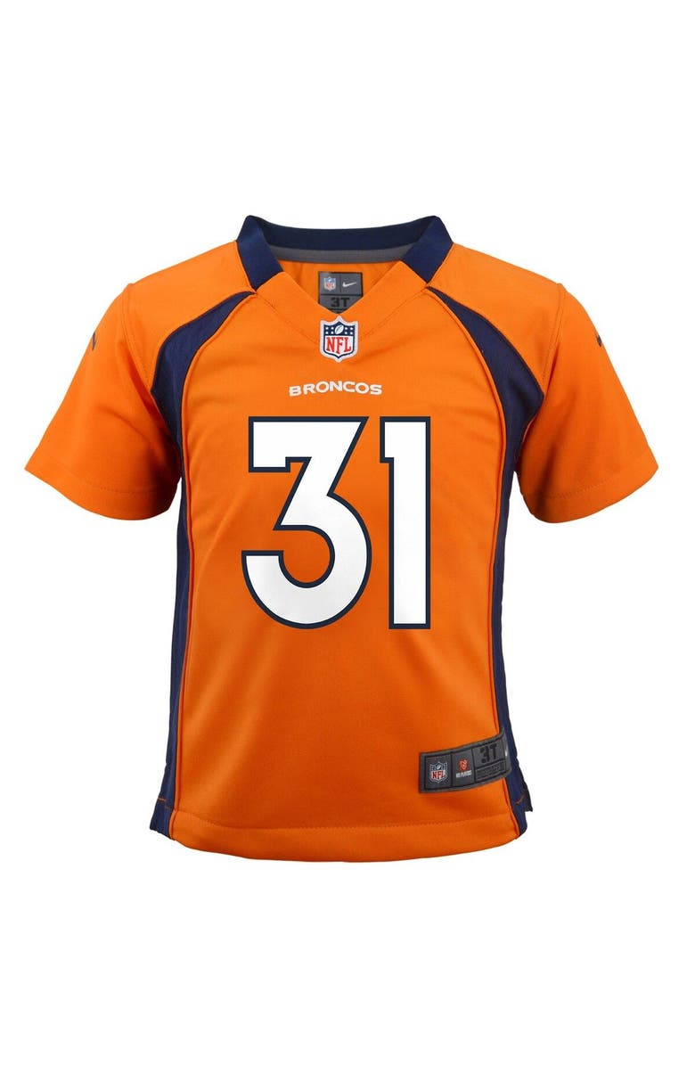 Nike Toddler Nike Justin Simmons Orange Denver Broncos Game Jersey, Alternate, color,