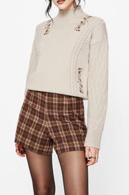 Disturbia Enya Acorn Cable Knit Sweater