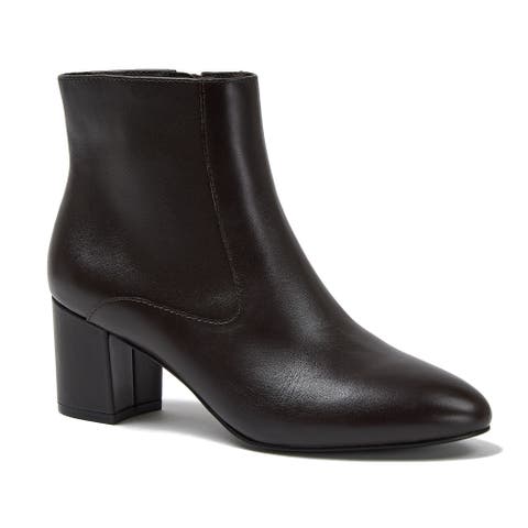 Essential Leather Block Heeled Boots