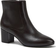 Lands' End Essential Leather Block Heeled Boots