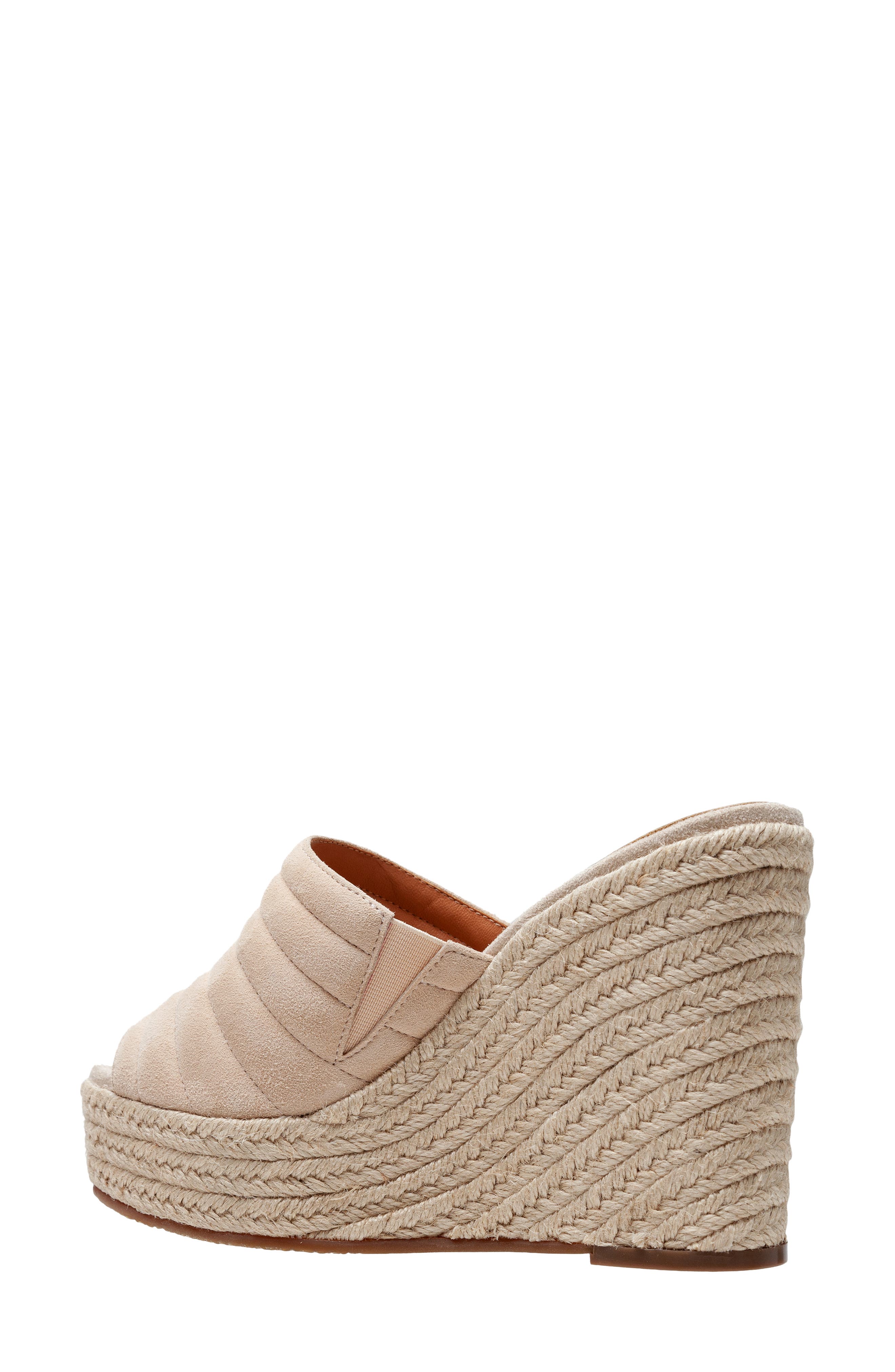 Gogo Platform Wedge Sandal, Alternate, color, NUDE