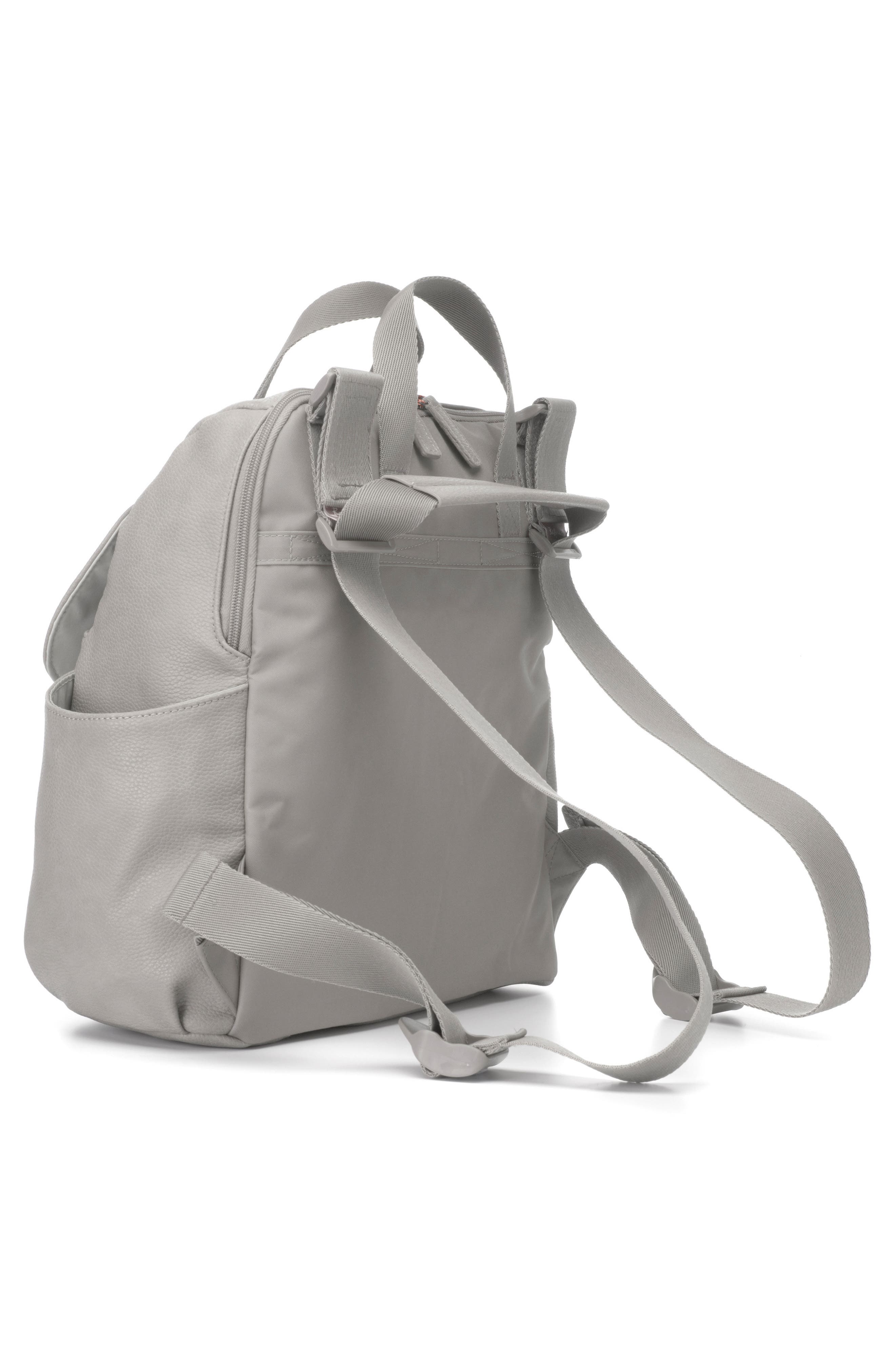Babymel Robyn Convertible Faux Leather Diaper Backpack, Alternate, color, 