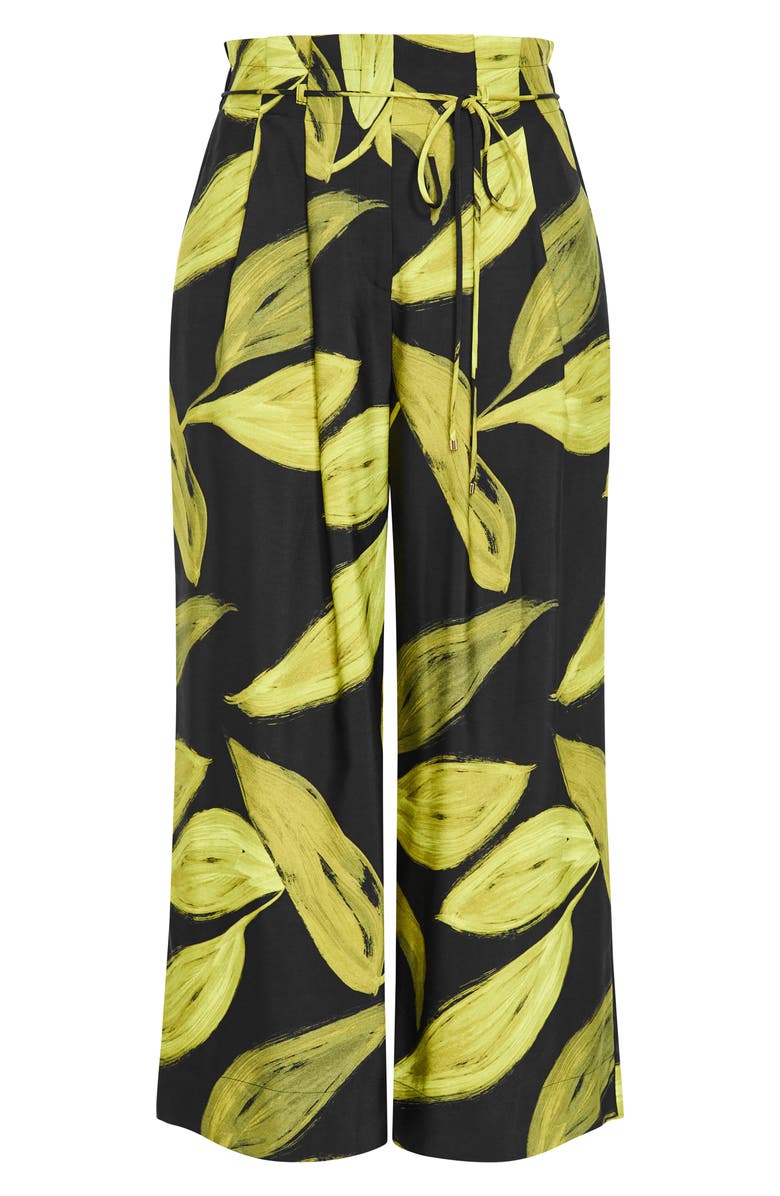 City Chic Shania Paperbag Waist Wide Leg Pants, Alternate, color, Abstract Zest