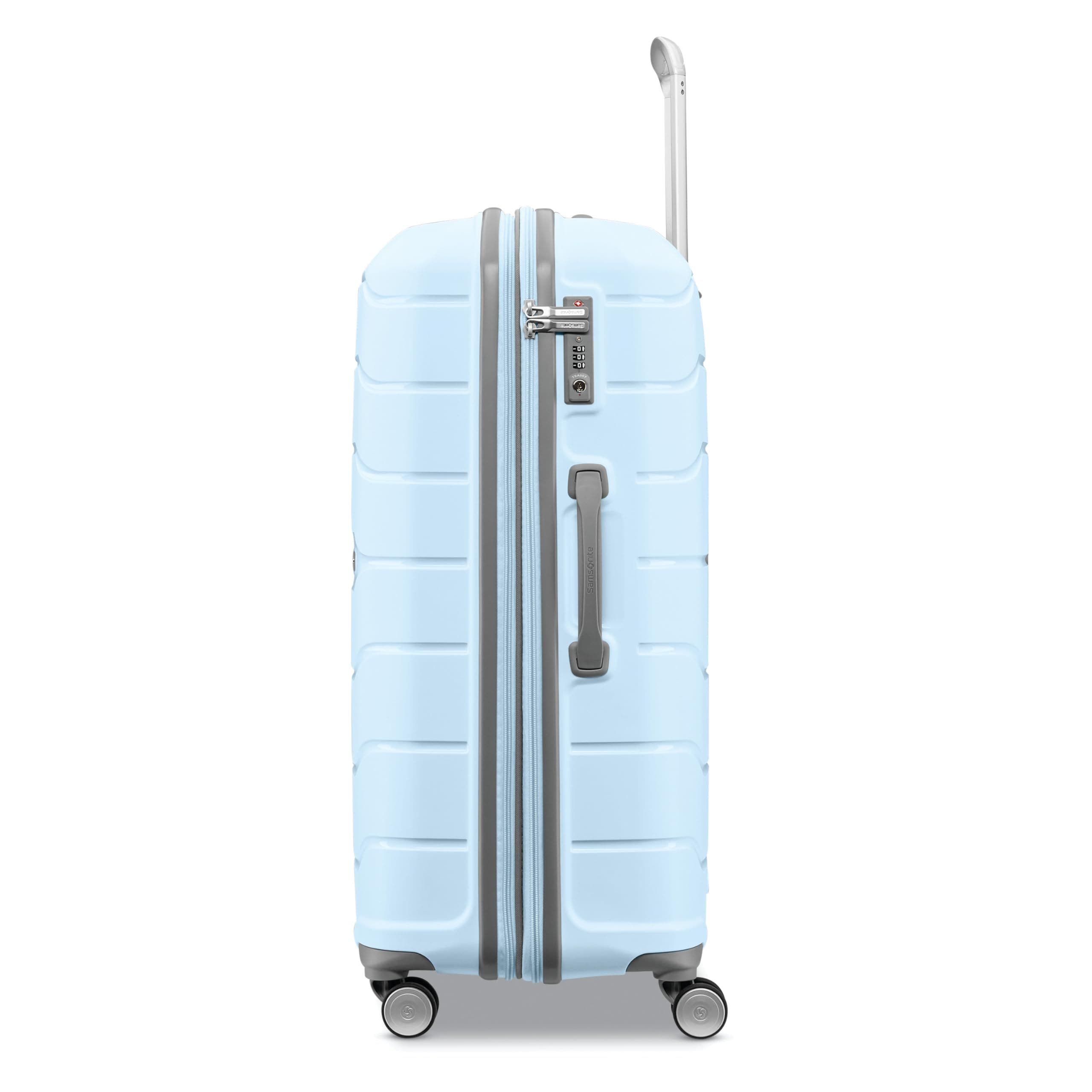 Samsonite Freeform Checked-Large 28-Inch Hardside Expandable with Double Spinner Wheels, Alternate, color, Sky Blue