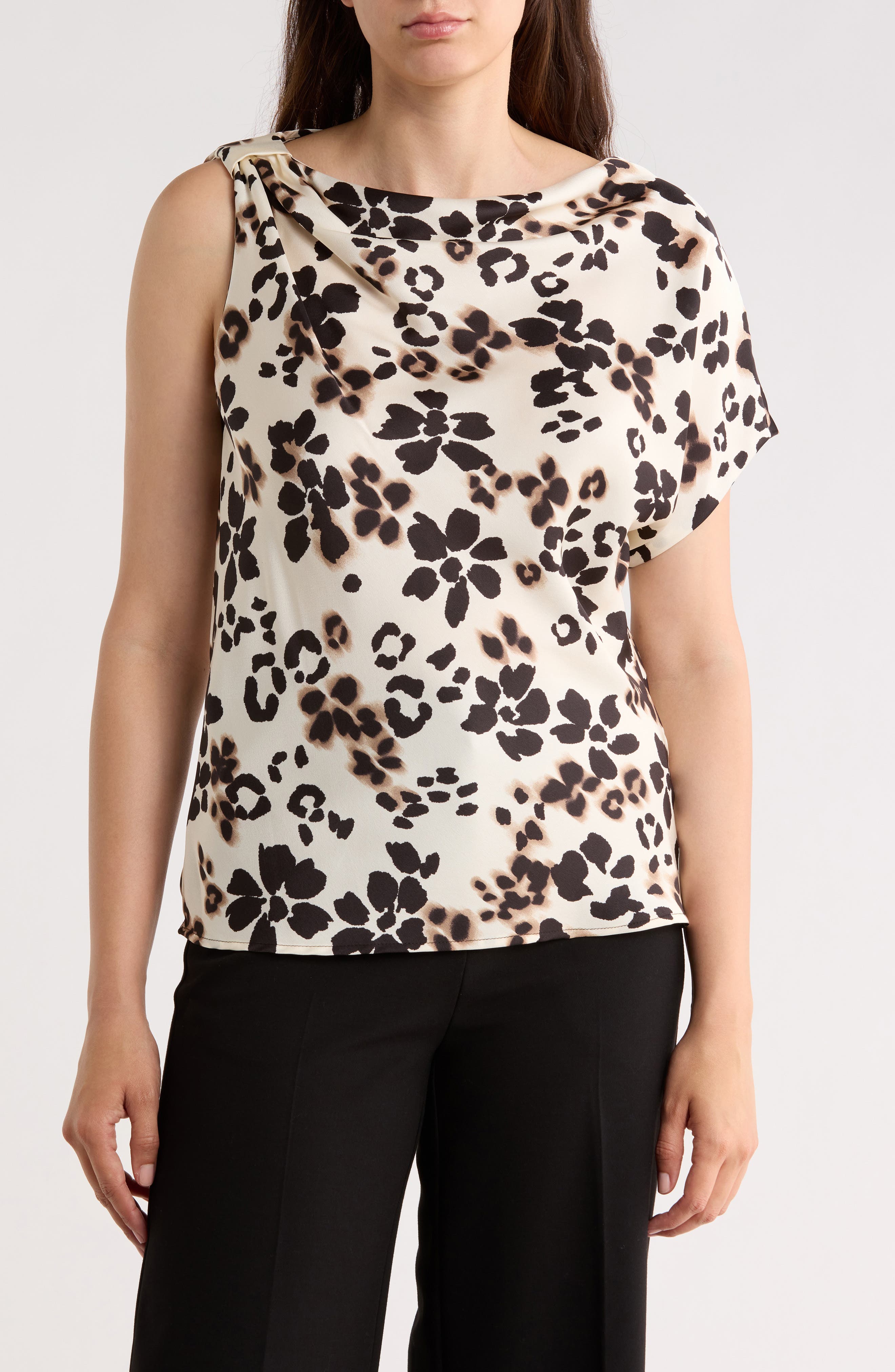Asymmetric Satin Top - image 3
