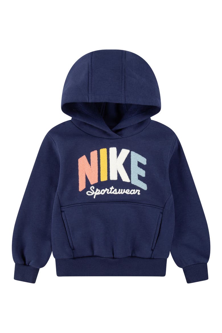 Kids' Powder Play Hoodie, Main, color, MIDNIGHT NAVY