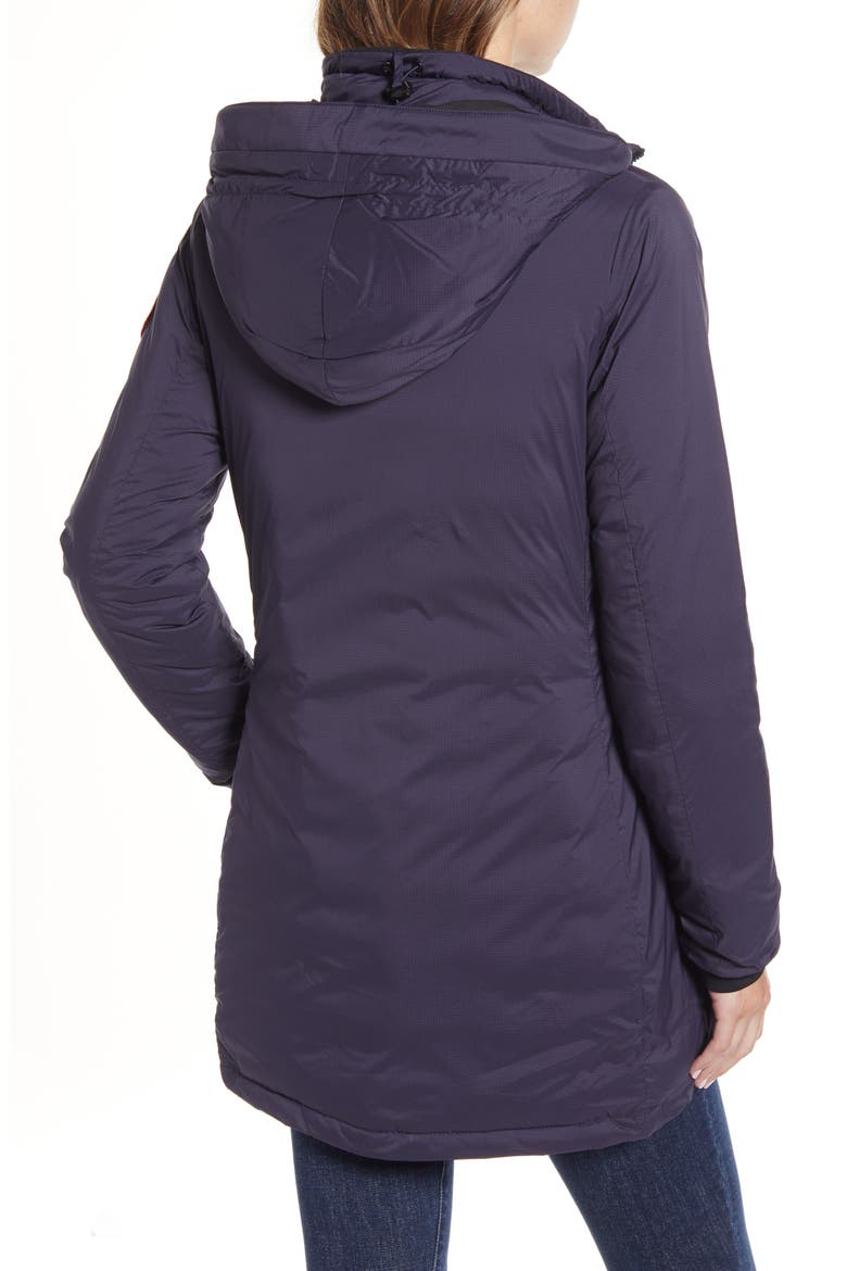 Camp Hooded Down Jacket, Alternate, color, NAVY