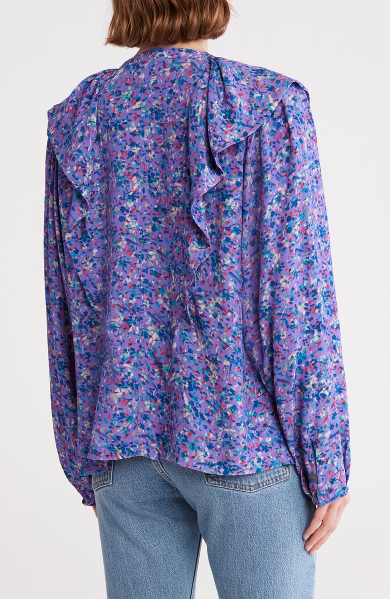 Joie Raquel Ditsy Floral Top, Alternate, color, Deep Lavender Multi