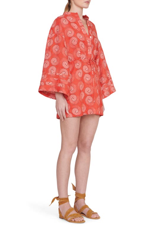 Staud Karlee Long Sleeve Linen Dress