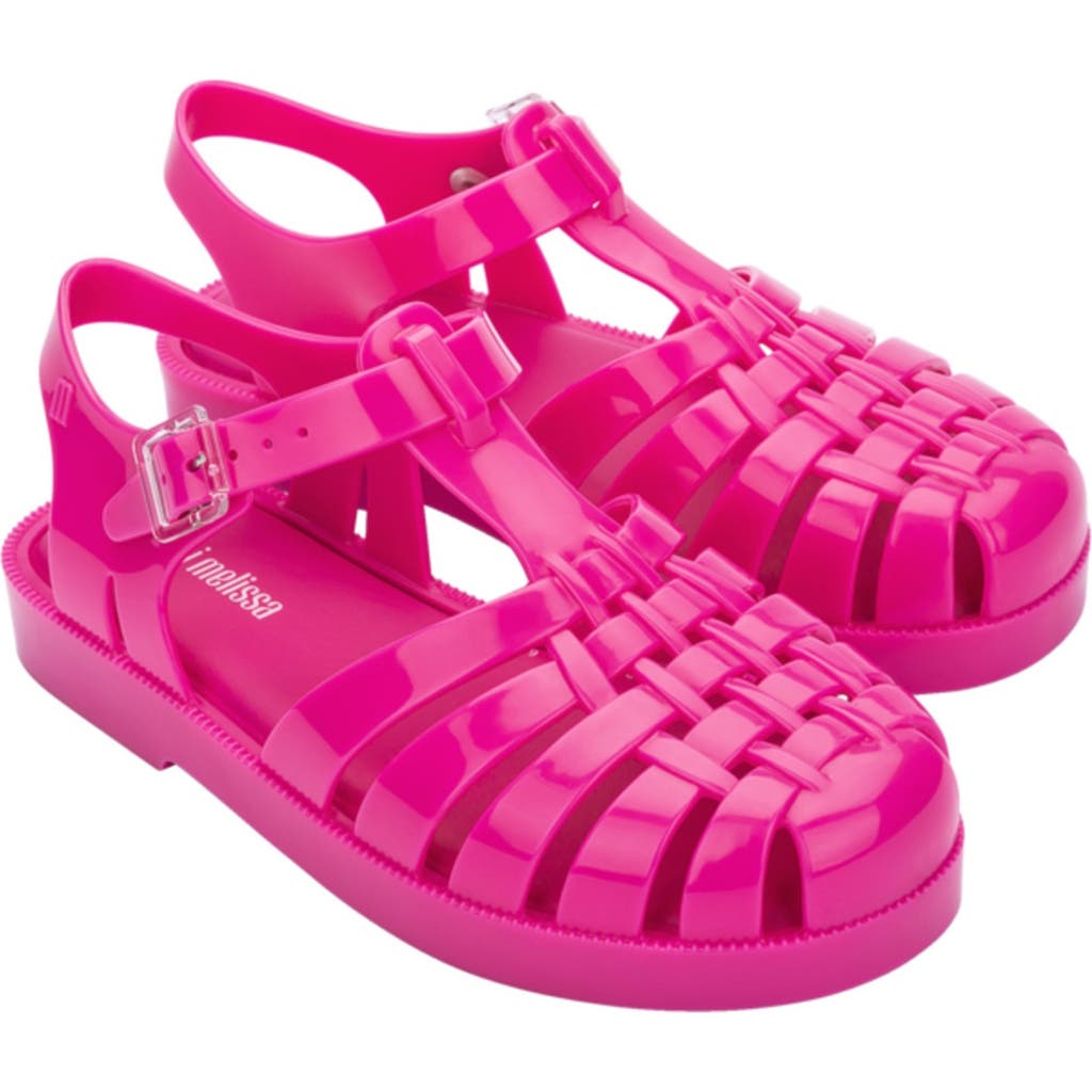 Mini Melissa Possession Fisherman Sandal In Dark Pink