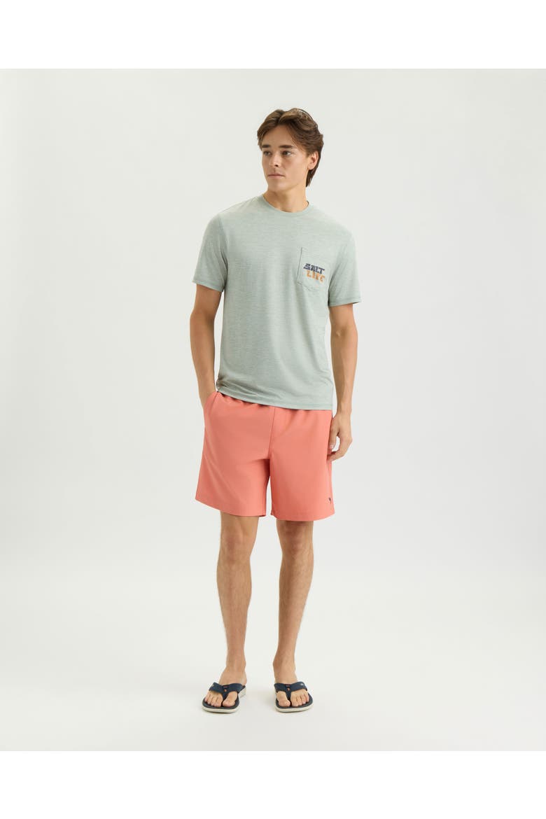 Beyond the Break SS  Space Dye Tee, Alternate, color, STEEL BLUE