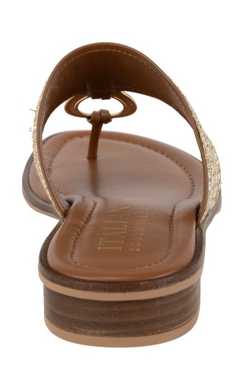 Italian Shoemakers Schunyler Sandal In Natural