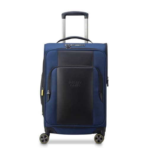 Delsey Paris Wagram 20" Carry On Softside Expandable Luggage With Spinner Wheels In Navy
