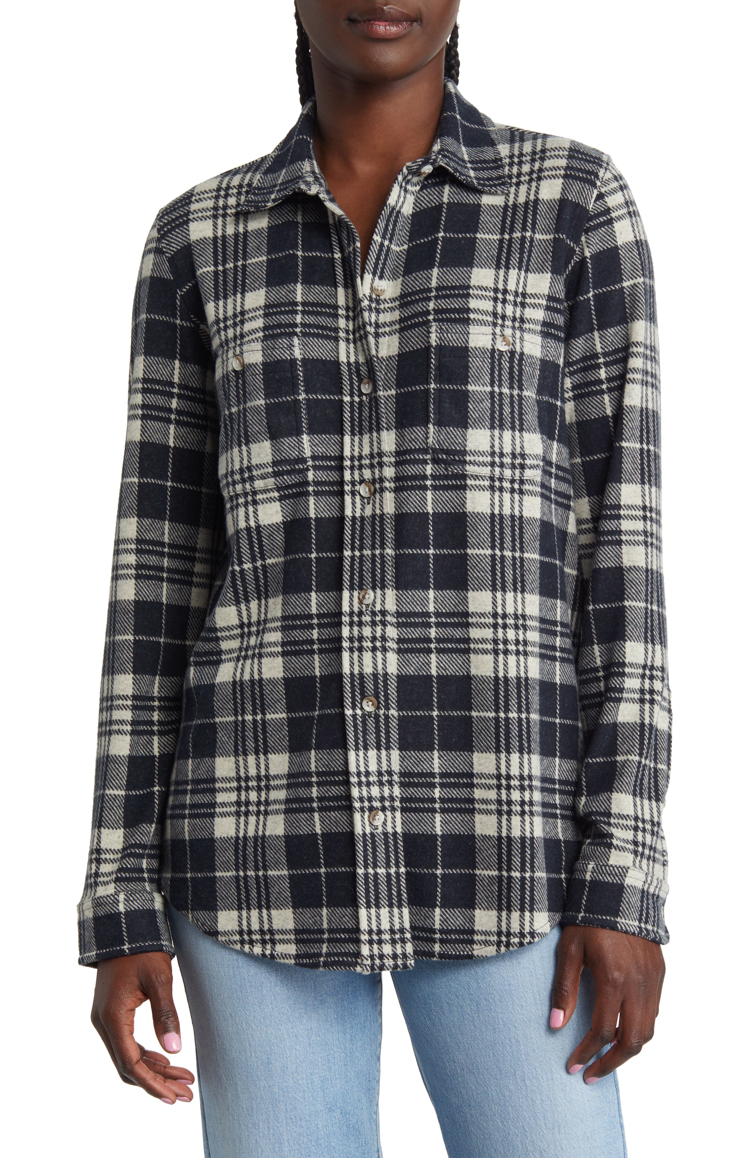 Legend Plaid Flannel Button-Up Shirt