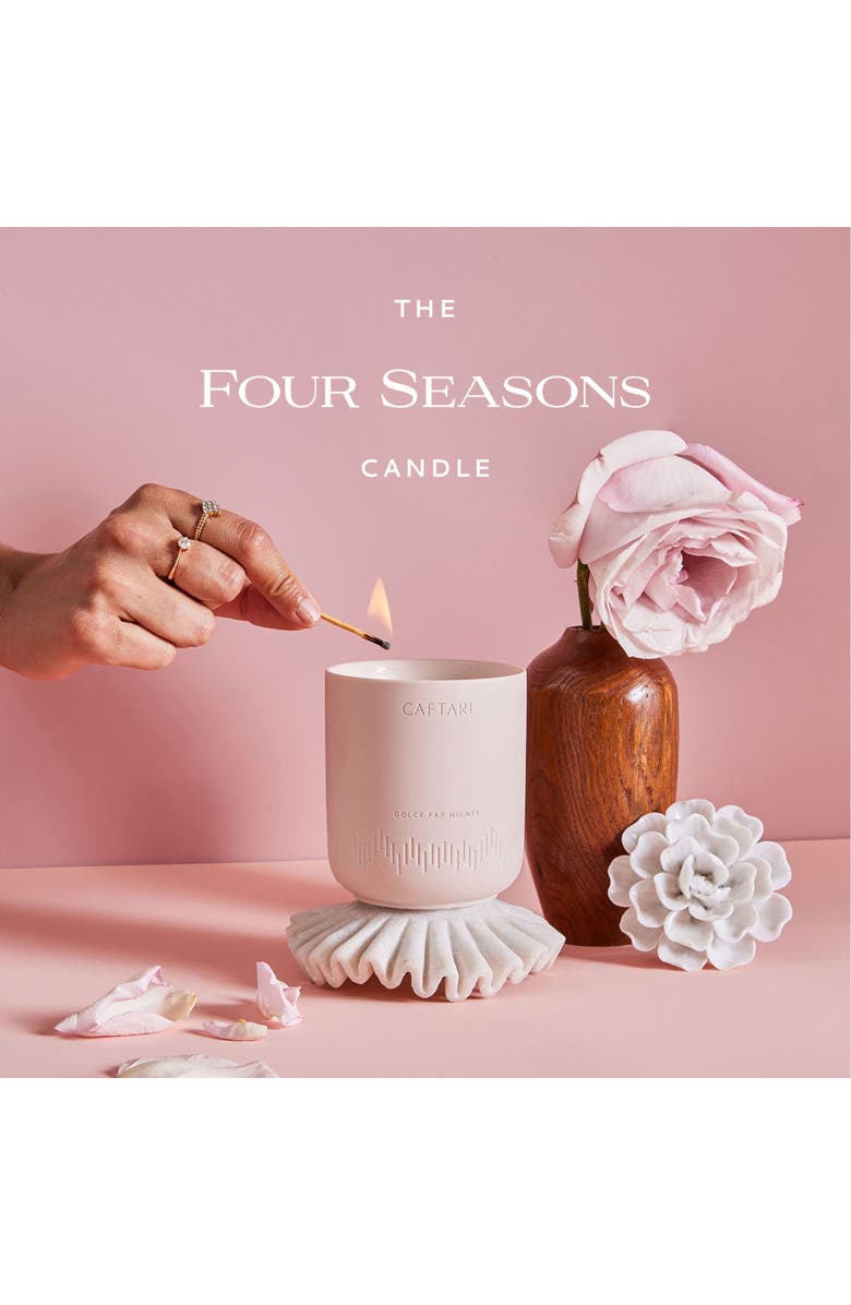 Caftari Dolce Far Niente Candle, Alternate, color, Light Pink