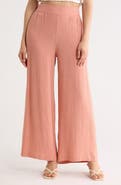 Renee C Wide Leg Pull-On Pants