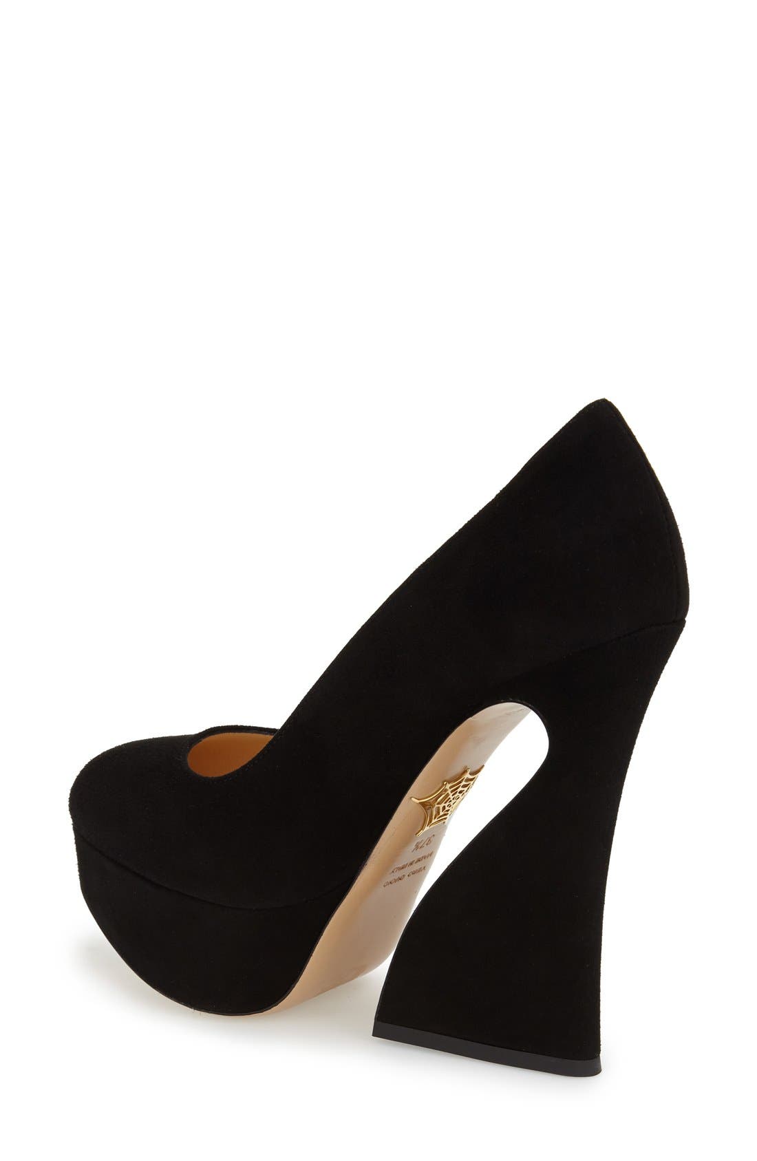 Charlotte Olympia 'Millicent' Platform Pump, Alternate, color, 