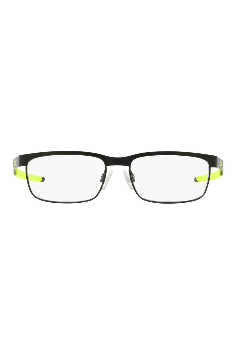Steel Plate™ XS 48mm Rectangle Optical Glasses, Main, color, BLACK