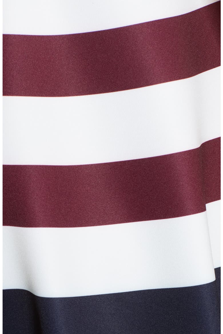 Rowing Stripe Skater Dress, Alternate, color, NAVY