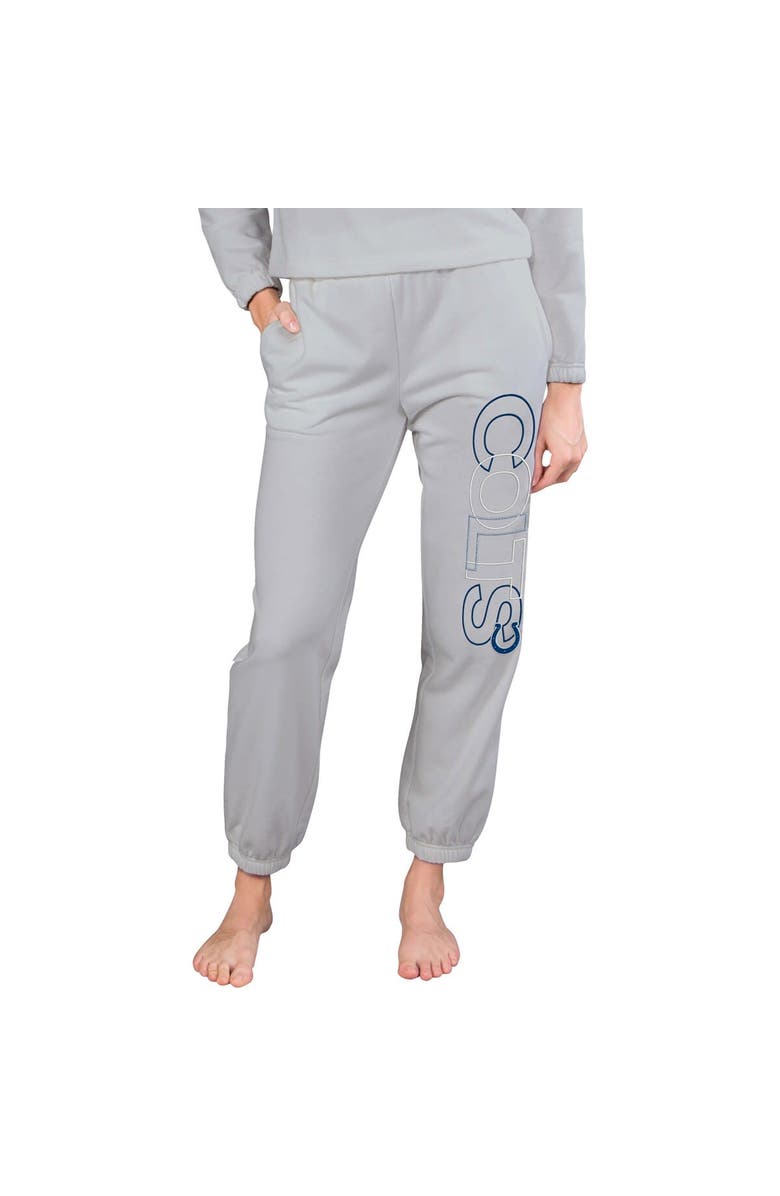 CONCEPTS SPORT Women's Concepts Sport  Gray Indianapolis Colts Sunray French Terry Pants, Main, color, 