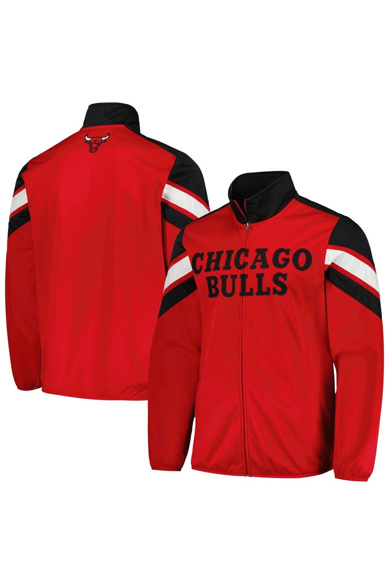 Men's G-III Sports by Carl Banks Red Chicago Bulls Game Ball Full-Zip Track Jacket, Alternate, color, Red
