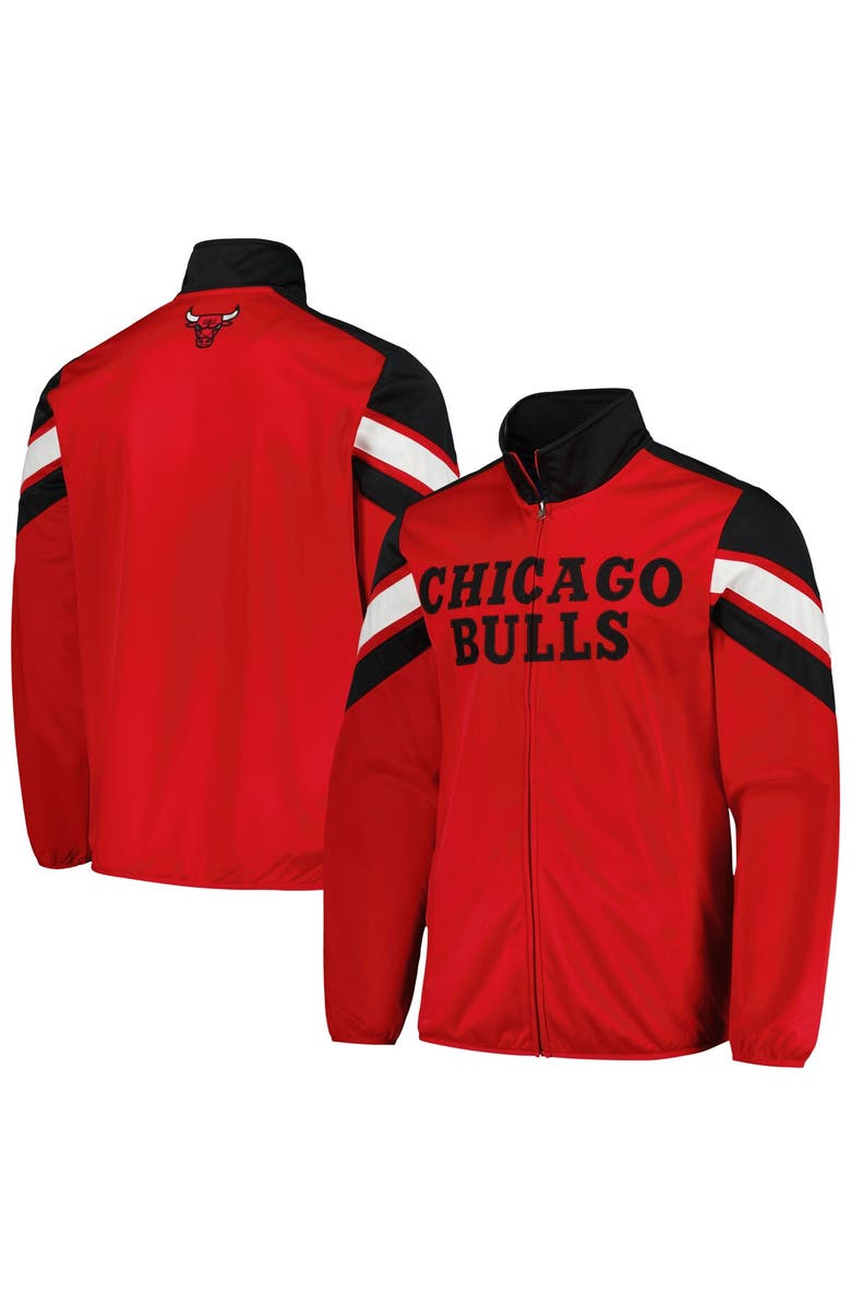 G-III SPORTS BY CARL BANKS Men's G-III Sports by Carl Banks Red Chicago Bulls Game Ball Full-Zip Track Jacket, Alternate, color, Red
