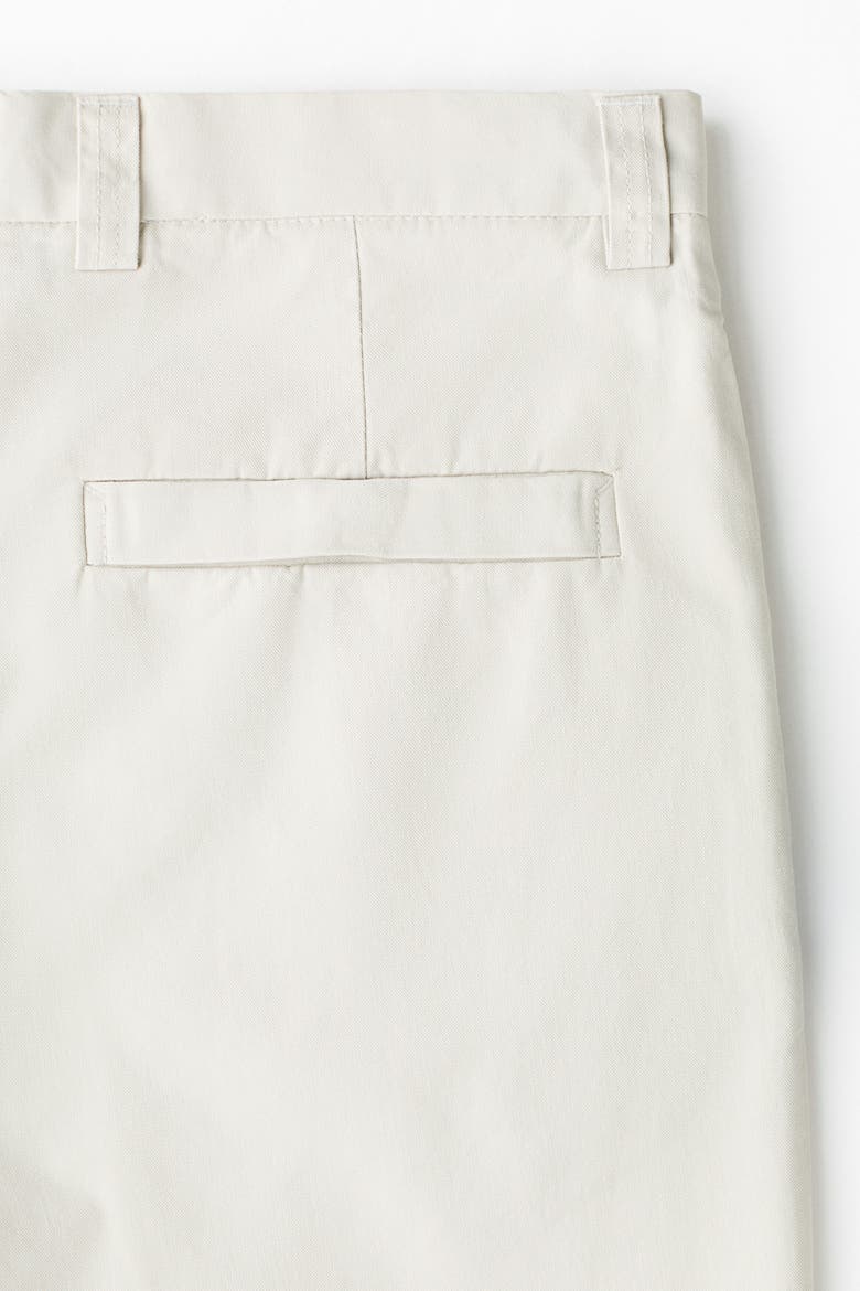 Relaxed Fit Cotton And Lyocell Tailored Trousers, Alternate, color, Light beige
