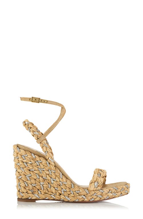 Shop Aquazzura Costeria Wedge Sandal In Natural
