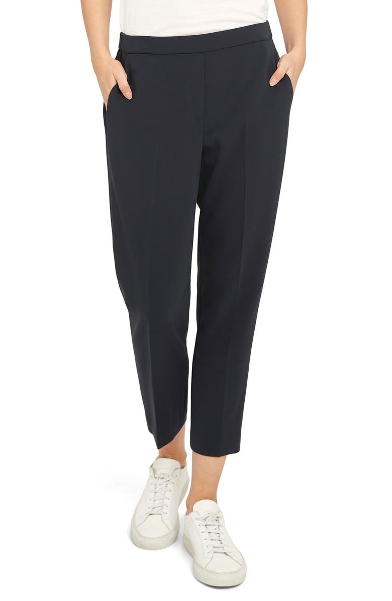 Theory Treeca Pull-On Trousers, Main, color, Black