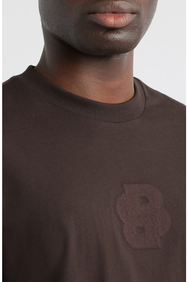 Tames Crewneck T-Shirt, Alternate, color, DARK BROWN