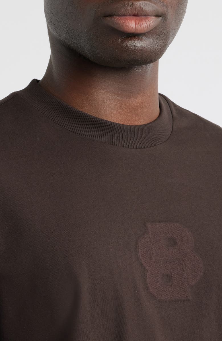 BOSS Tames Crewneck T-Shirt, Alternate, color, Dark Brown