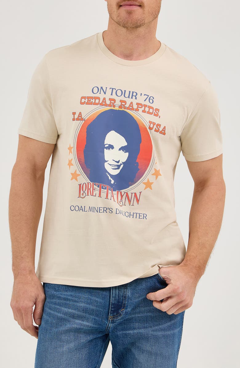 Wrangler Loretta Lynnn Graphic T-Shirt, Main, color, Fog