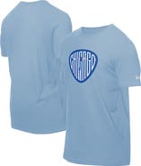 New Era Men's New Era  Light Blue Chicago Cubs Guitar Pick T-Shirt