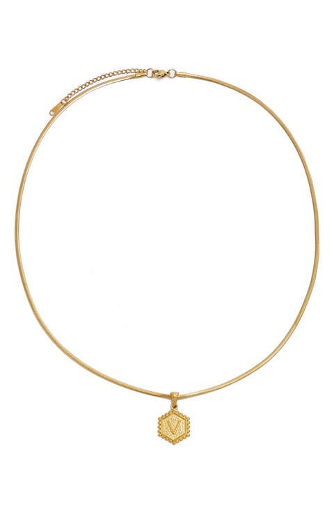 Initial Pendant Necklace