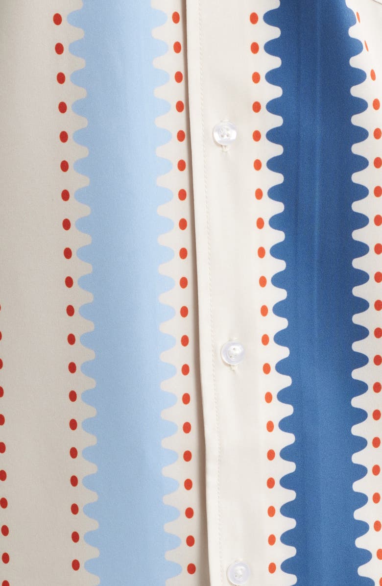 MAVRANS Strike a Match Print Weekend Camp Shirt, Alternate, color, Blue