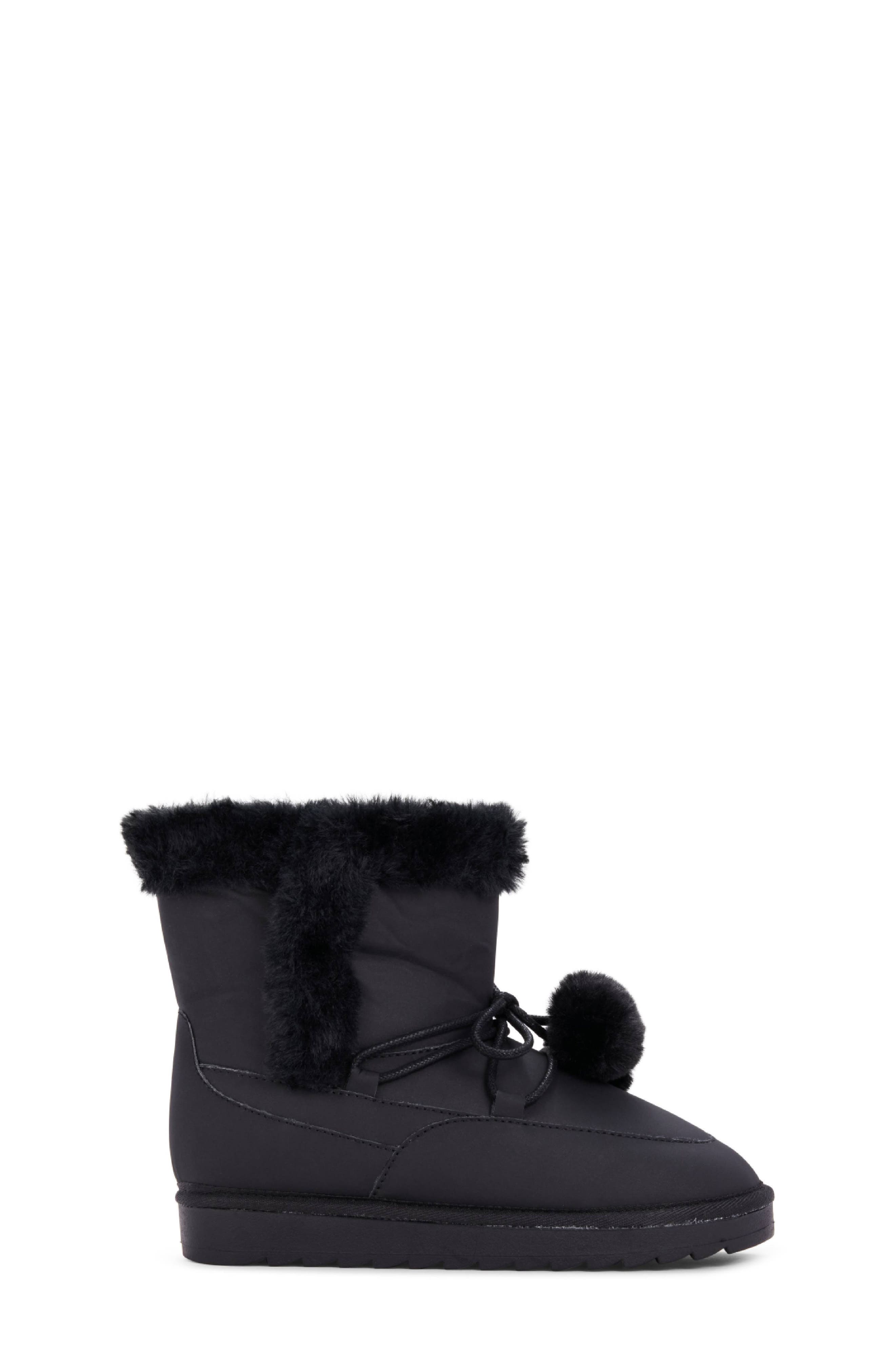 Yosi Samra Kids' Miss Snow Fluff Boot, Alternate, color, Black