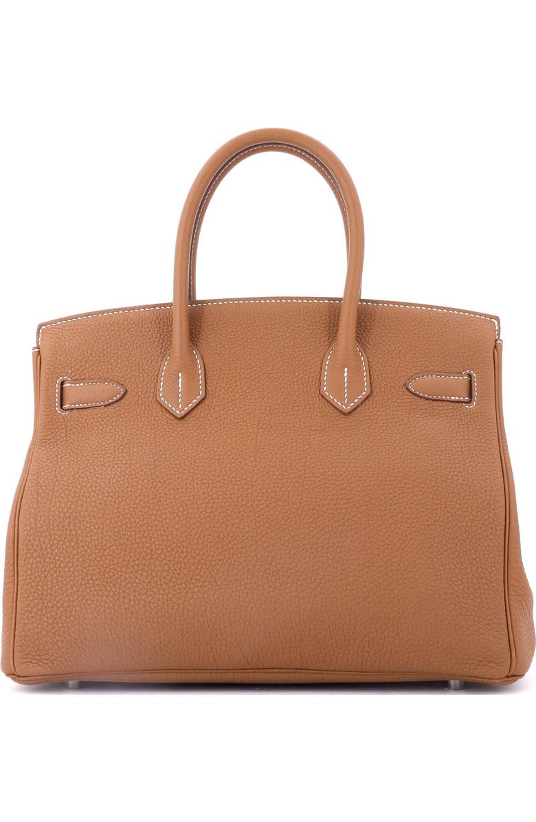 Pre-Owned Hermes Birkin Handbag Brown Togo with Palladium Hardware 30, Alternate, color,