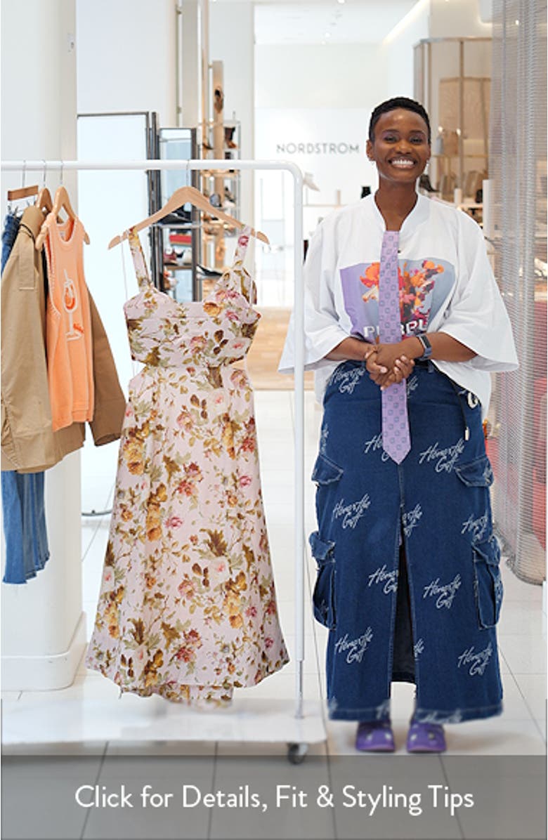 Ciana Floral Tie Strap Dress, sales video thumbnail