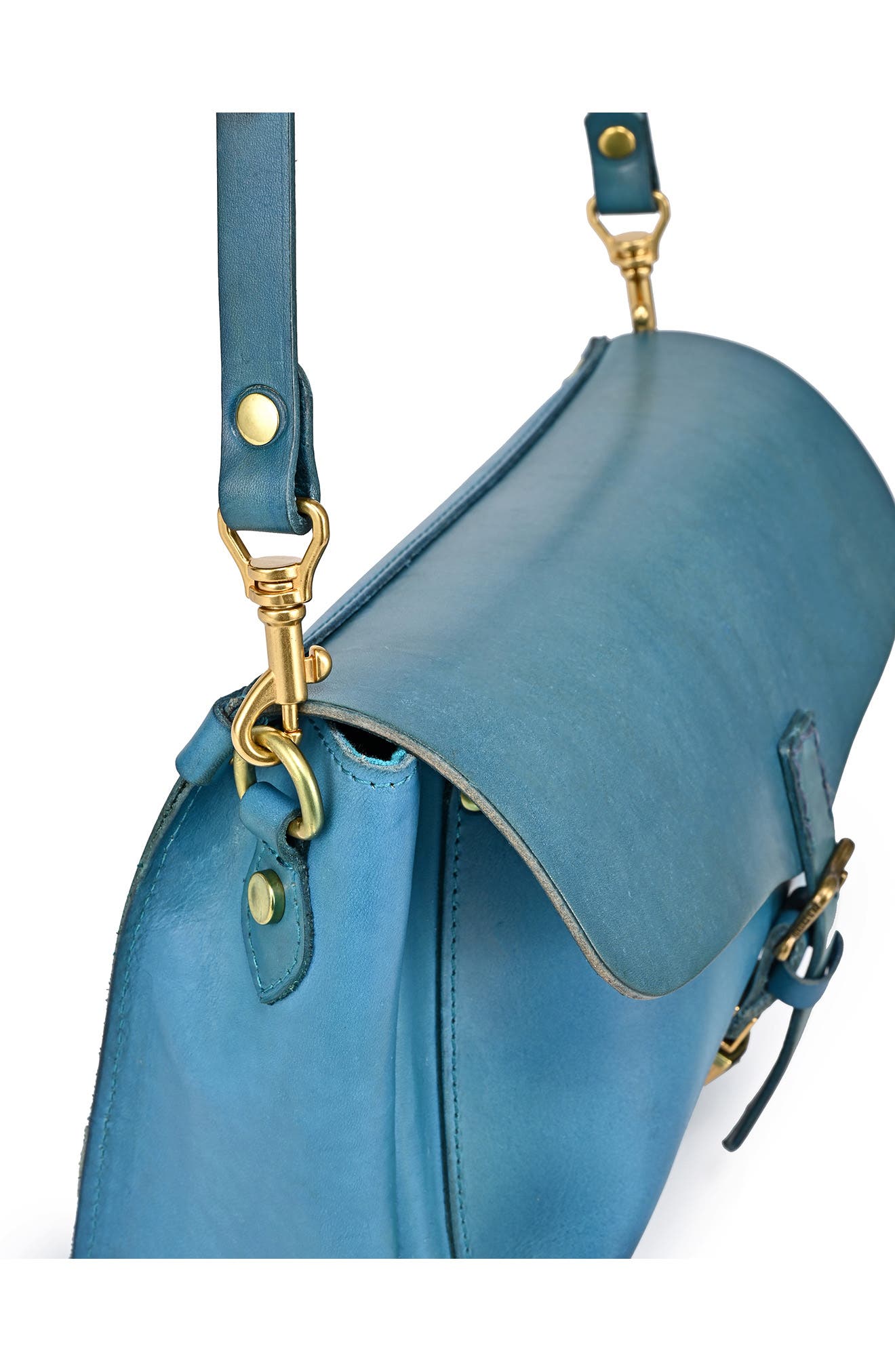 Isla Leather Crossbody Bag, Alternate, color, TURQUOISE
