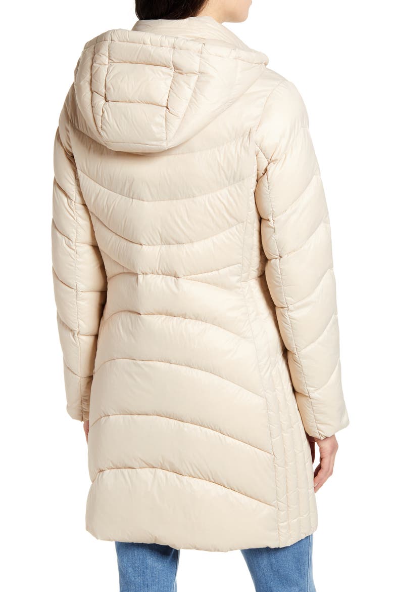 Hooded Packable Puffer Coat, Alternate, color, CHAMPAGNE