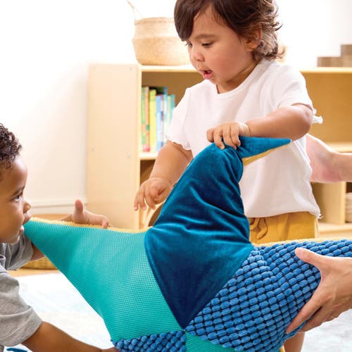 Kaplan Early Learning Company Plush Sea Star Pillow In Blue